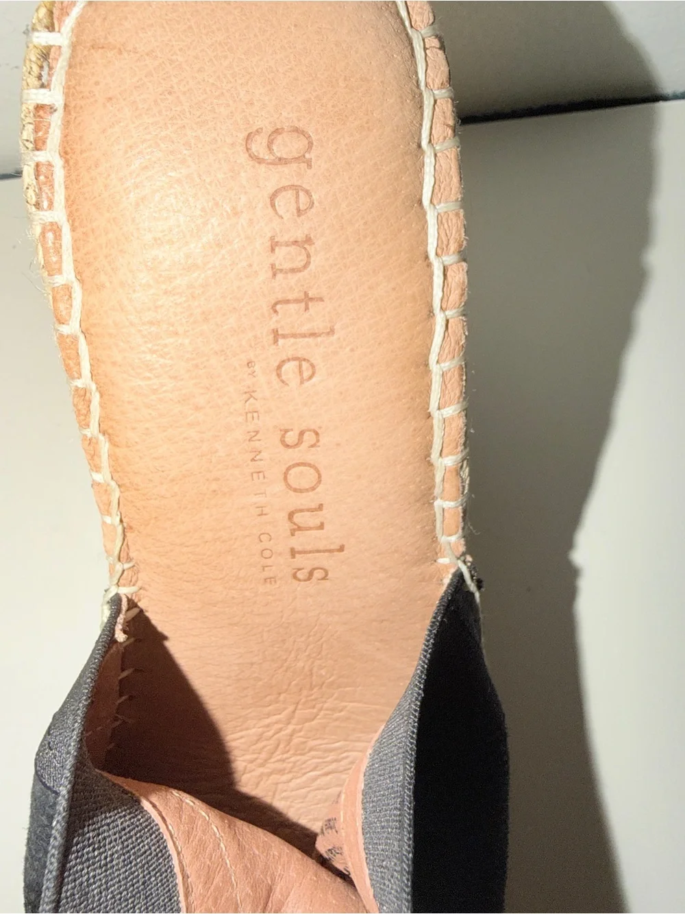 gentle souls black espadrille